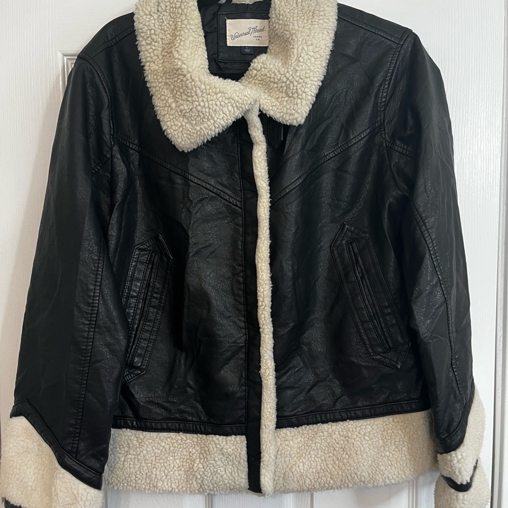Women's Black and Cream Jacket